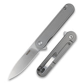 Rocket T025 Pocket Knife(2.76''+D2 Blade+Titanium)Frame Lock-Flipper