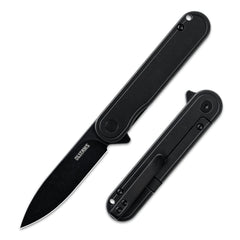 Rocket Pocket Knife(2.76'' D2 Blade+Titanium)Secure Frame Lock-Flipper-T025