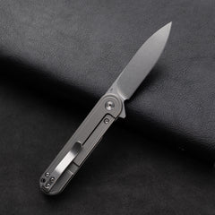 Rocket T025 Pocket Knife(2.76''+D2 Blade+Titanium)Frame Lock-Flipper