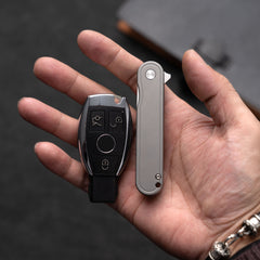 Rocket T025 Pocket Knife(2.76''+D2 Blade+Titanium)Frame Lock-Flipper