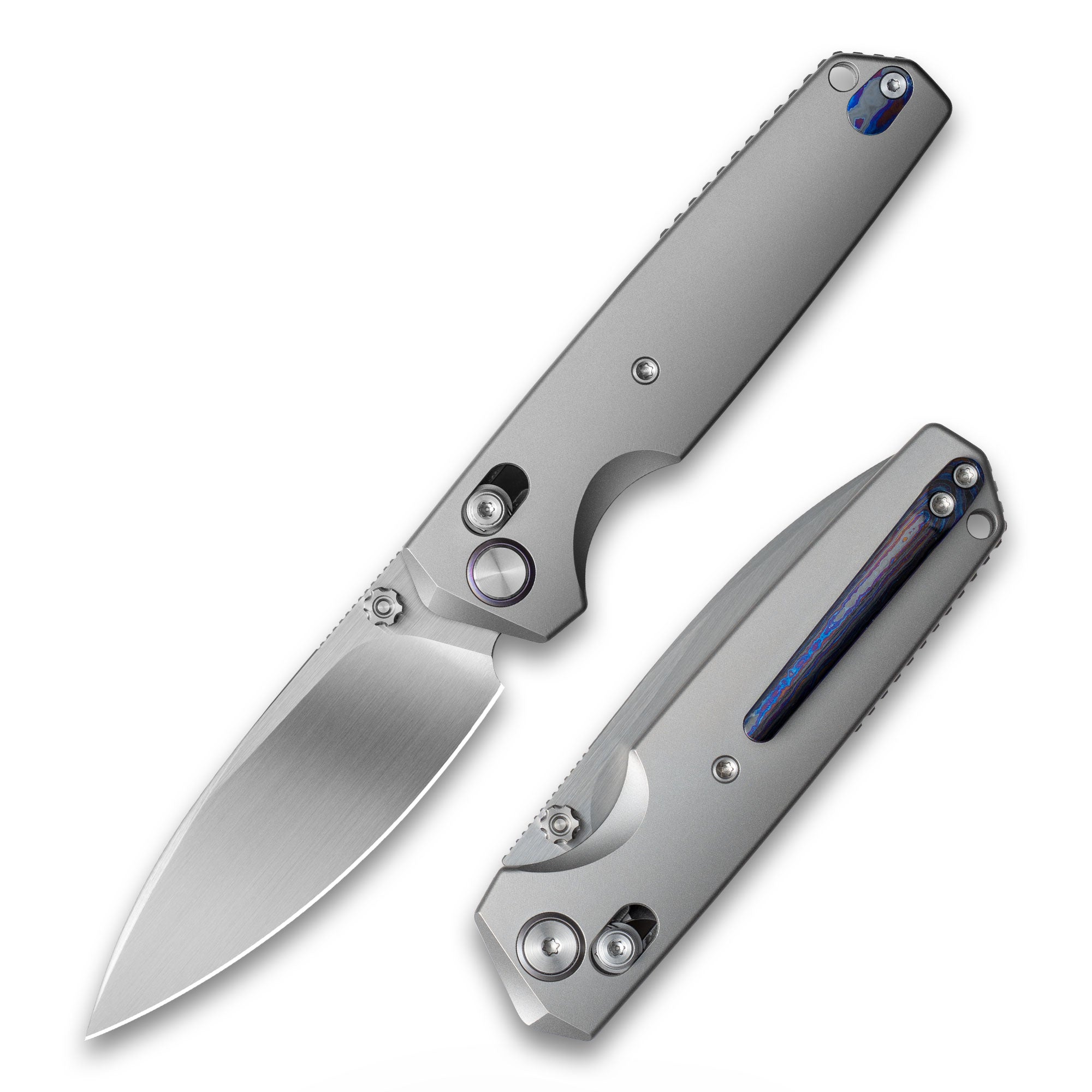 Ti-Aero T075 Folding Knife –（3.23"+Bohler M390 +Titanium）- OLITANS