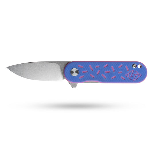 Spaceship Pocket Knife (1.93'' -D2 Blade-G10 Handle)-Liner Lock-Flipper-G048