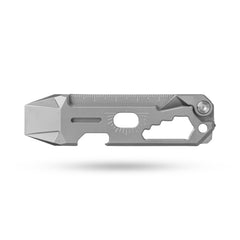T042 Cyber Bison EDC Pry Bar Titanium Alloy Multitool(Silver Sandblasted)