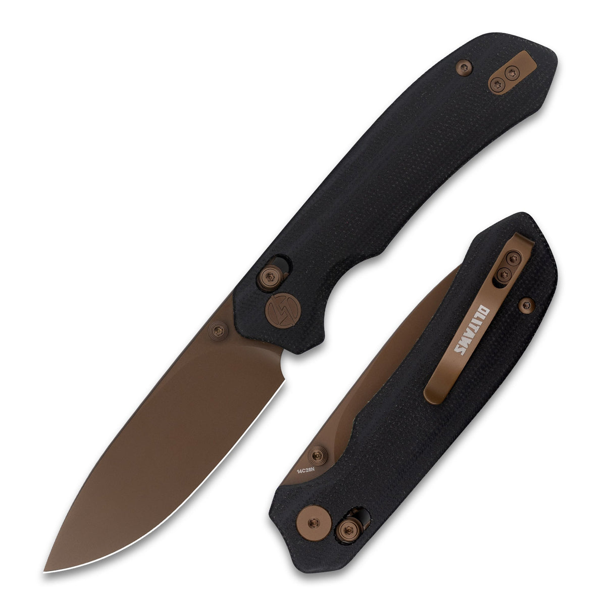 Pureline G031 （3.3"+14C28N+Micarta ）Axis lock-thumb stud