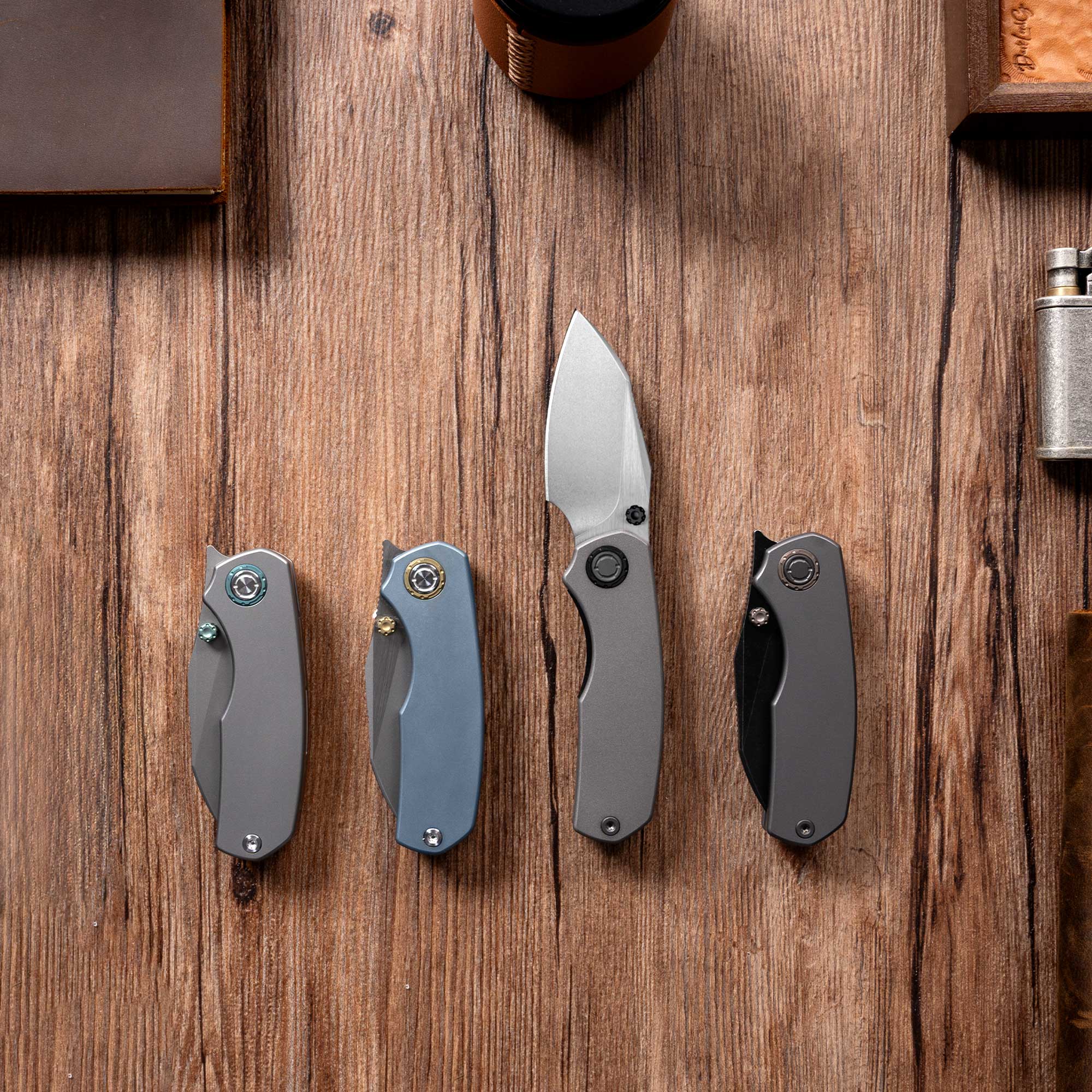 Mini Ti-Mastiff T074（ 2.36'' + Bohler M390 +Titanium ）Folding Knife