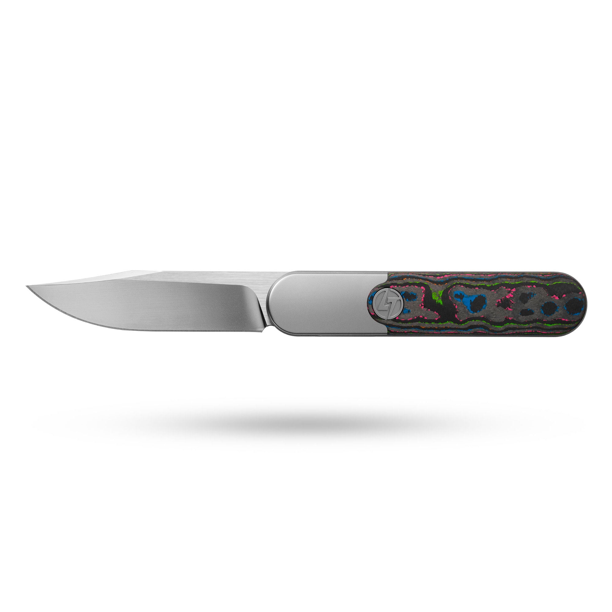 Rocket XL T081 (3.07''+M390+Neon Carbon Fiber)-Liner Lock-Front Flipper