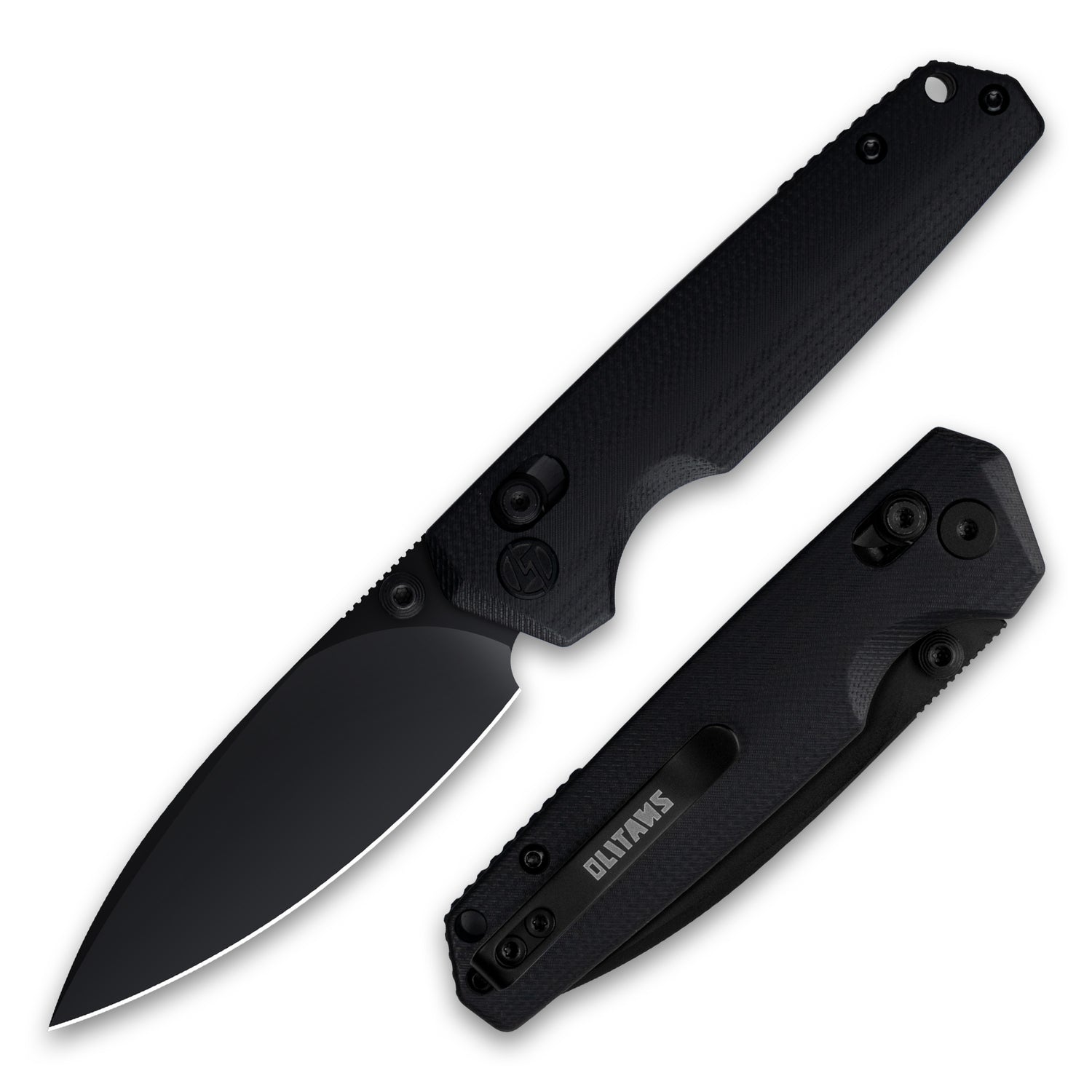 G053 Pocket Knife 3'' 14C28N Blade+G10 Handle- Crossbar Lock-Thumb stud