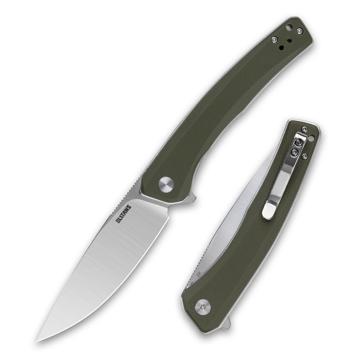 Maximus Pocket Knife Liner Lock(3.5"-D2 Blade-G10 Handle)-G066