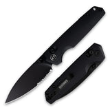 Youth Bird G053 Serrated Pocket Knife 3'' 14C28N Blade+G10 Handle- Crossbar Lock-Thumb stud