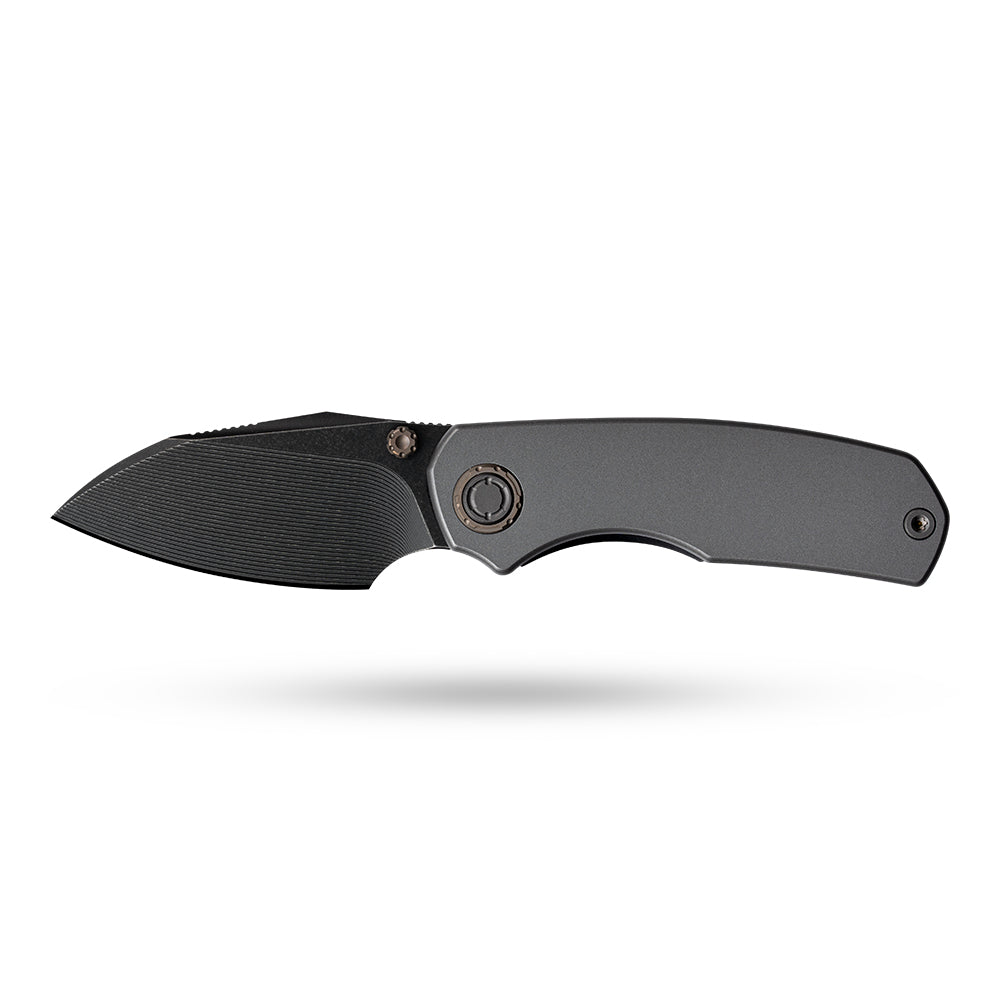 Mini Ti-Mastiff T074（ 2.36'' + Bohler M390 +Step milled+Titanium ）Folding Knife