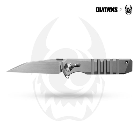 Hoopoe T082（3.42"+S45VN + Silver Titanium）- Horizontal Hand Satin