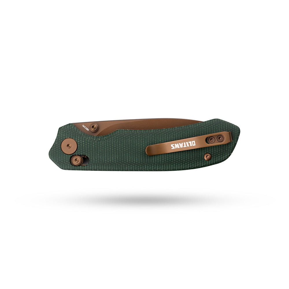 Pureline G031 （3.3"+14C28N+Micarta ）Axis lock-thumb stud
