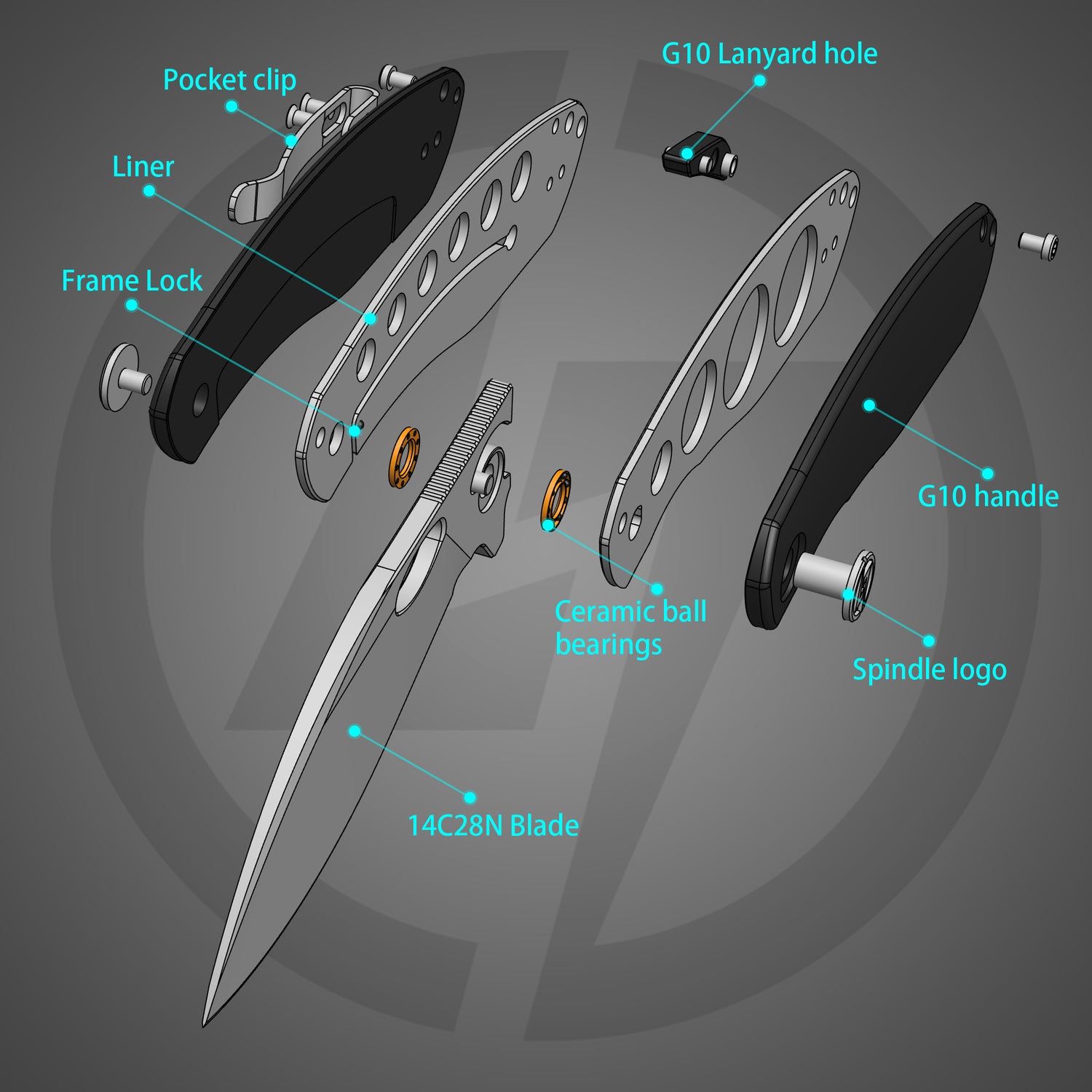 OLITANS G064 Shilin Blade Pocket Knife