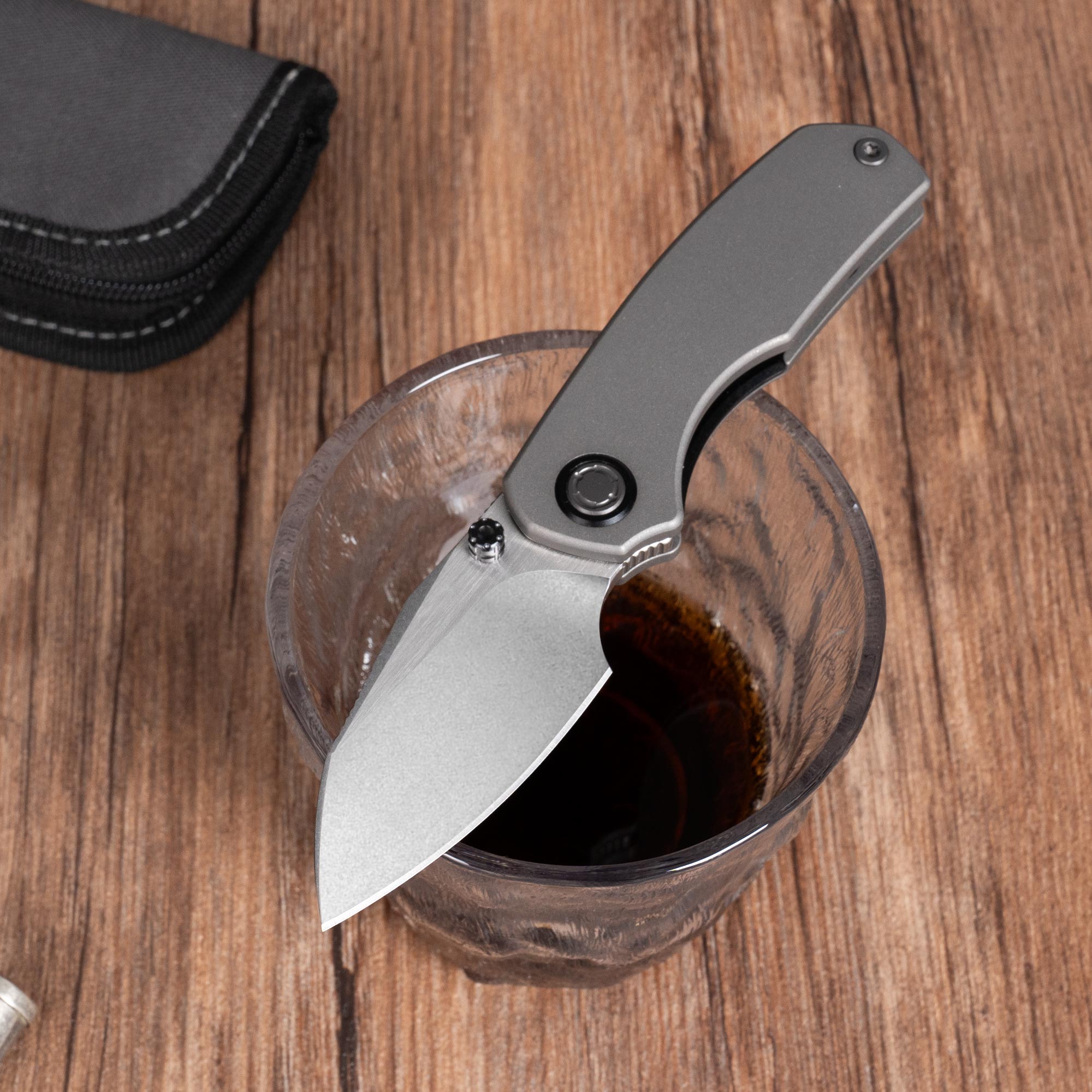 Mini Ti-Mastiff T074（ 2.36'' + Bohler M390 +Titanium ）Folding Knife