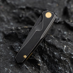 Mini Knife 2.16'' 14C28N blade + Titanium handle, Frame lock, Flipper, T019