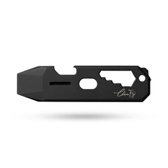 T042 Cyber Bison EDC Pry Bar Titanium Alloy Multitool(Black Coating)