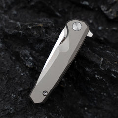 Mini Knife 2.16'' 14C28N Blade + Titanium Handle - Frame Lock - Flipper - T019