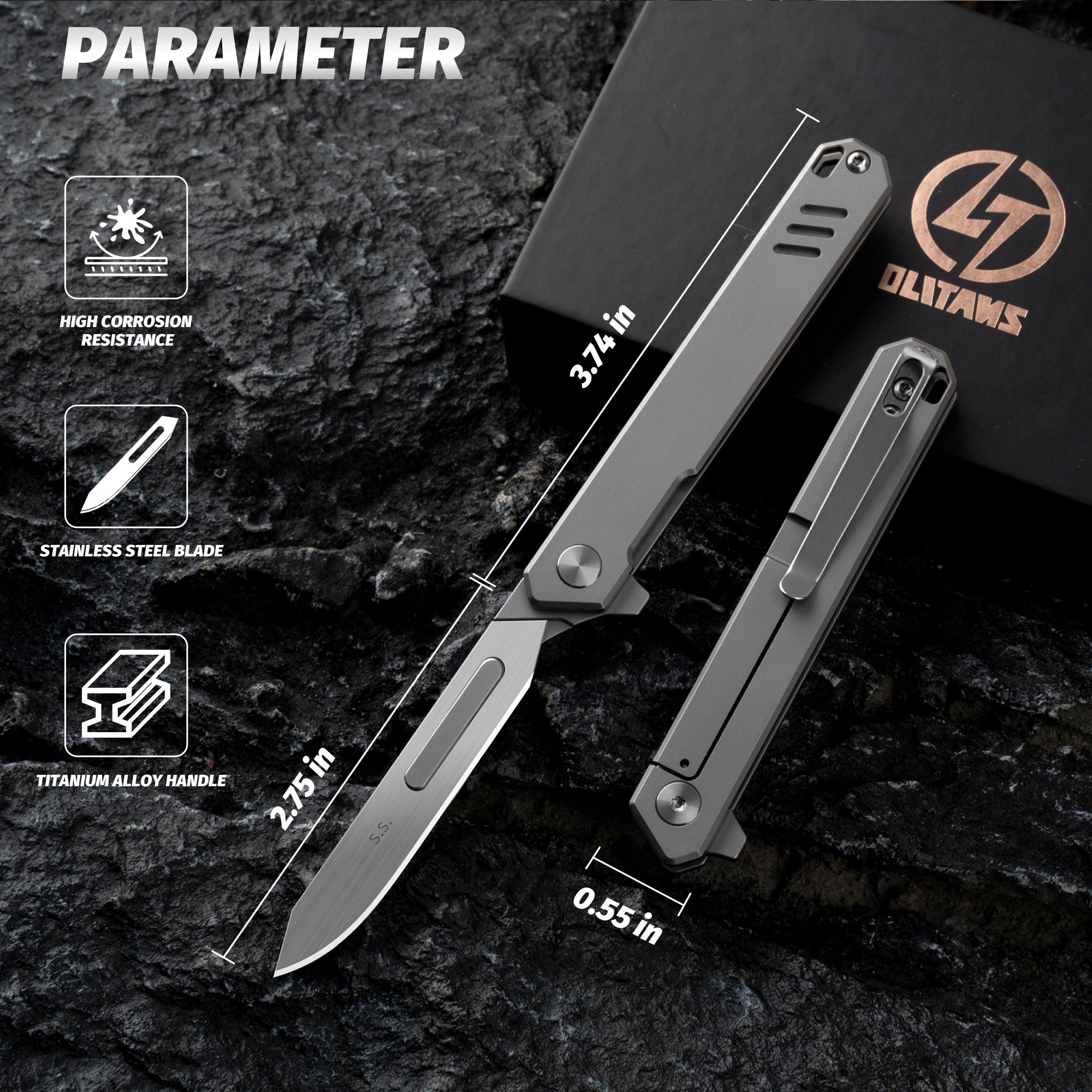 T029 Precision Folding Utility Knife – Compact EDC with Replaceable Blade