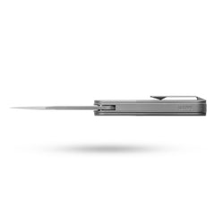 Rocket XL T081 (3.07''+M390+Titanium)-Liner Lock-Front Flipper-Stonewash