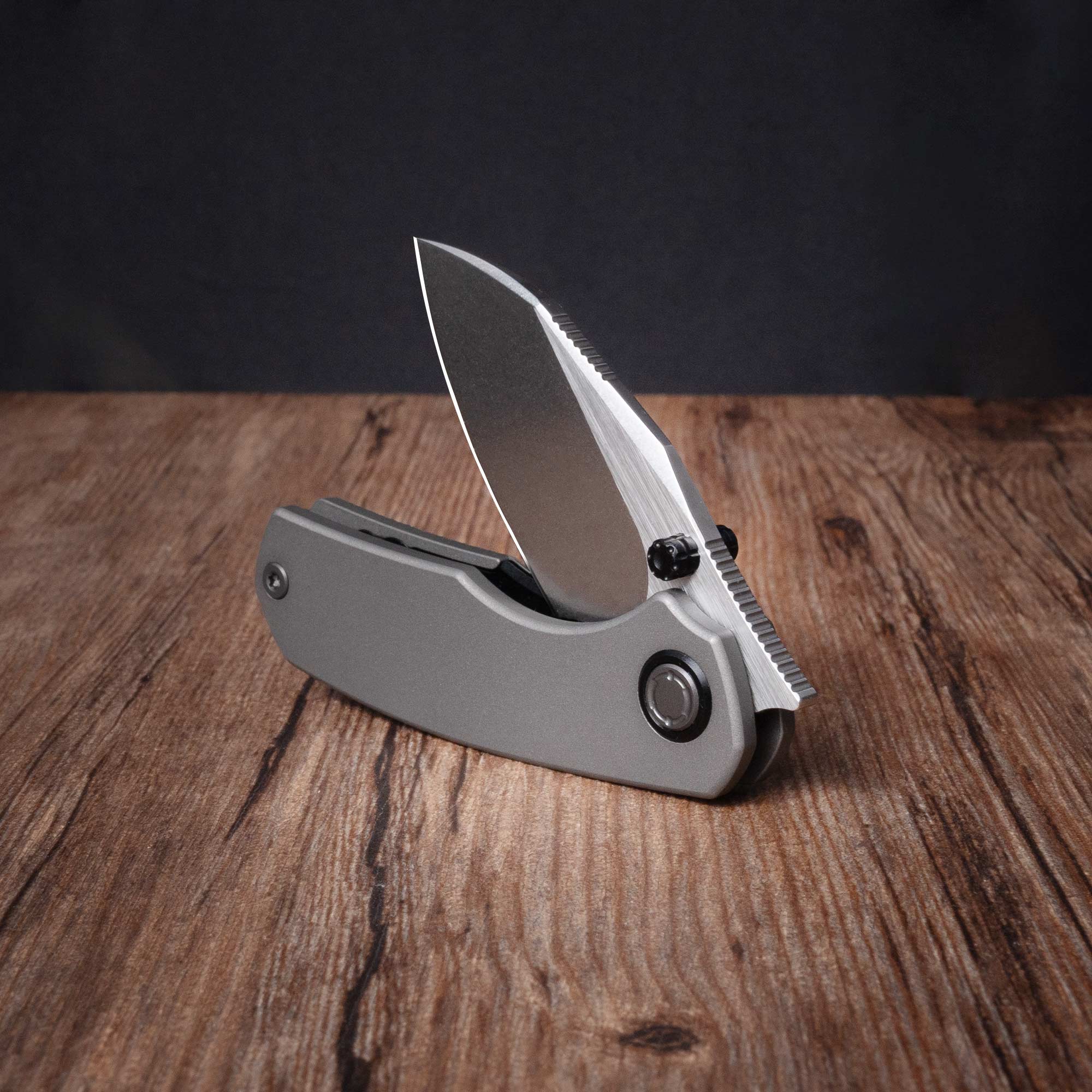 Mini Ti-Mastiff T074（ 2.36'' + Bohler M390 +Titanium ）Folding Knife