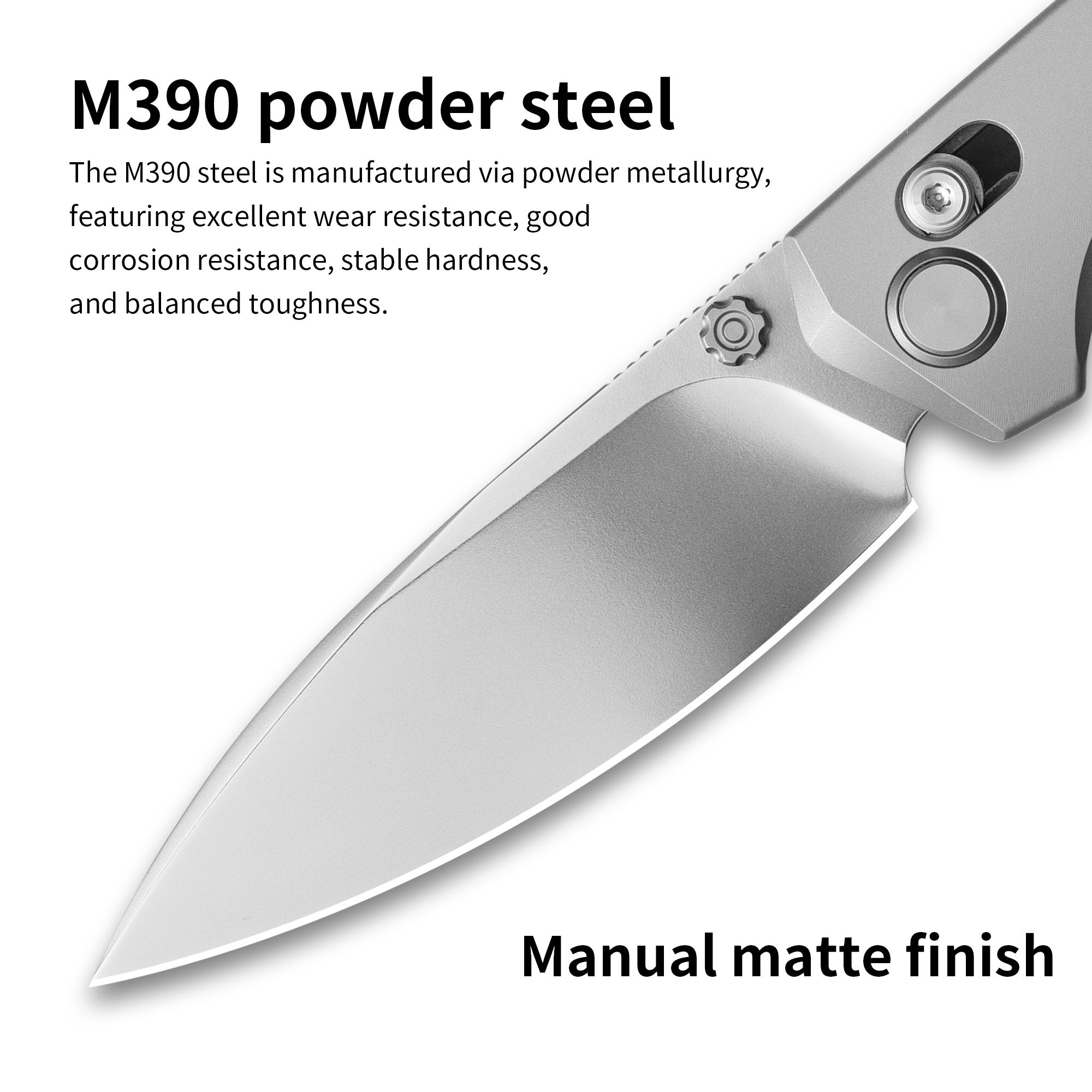 Ti-Aero T075 Folding Knife –（3.23"+Bohler M390 +Titanium）- OLITANS