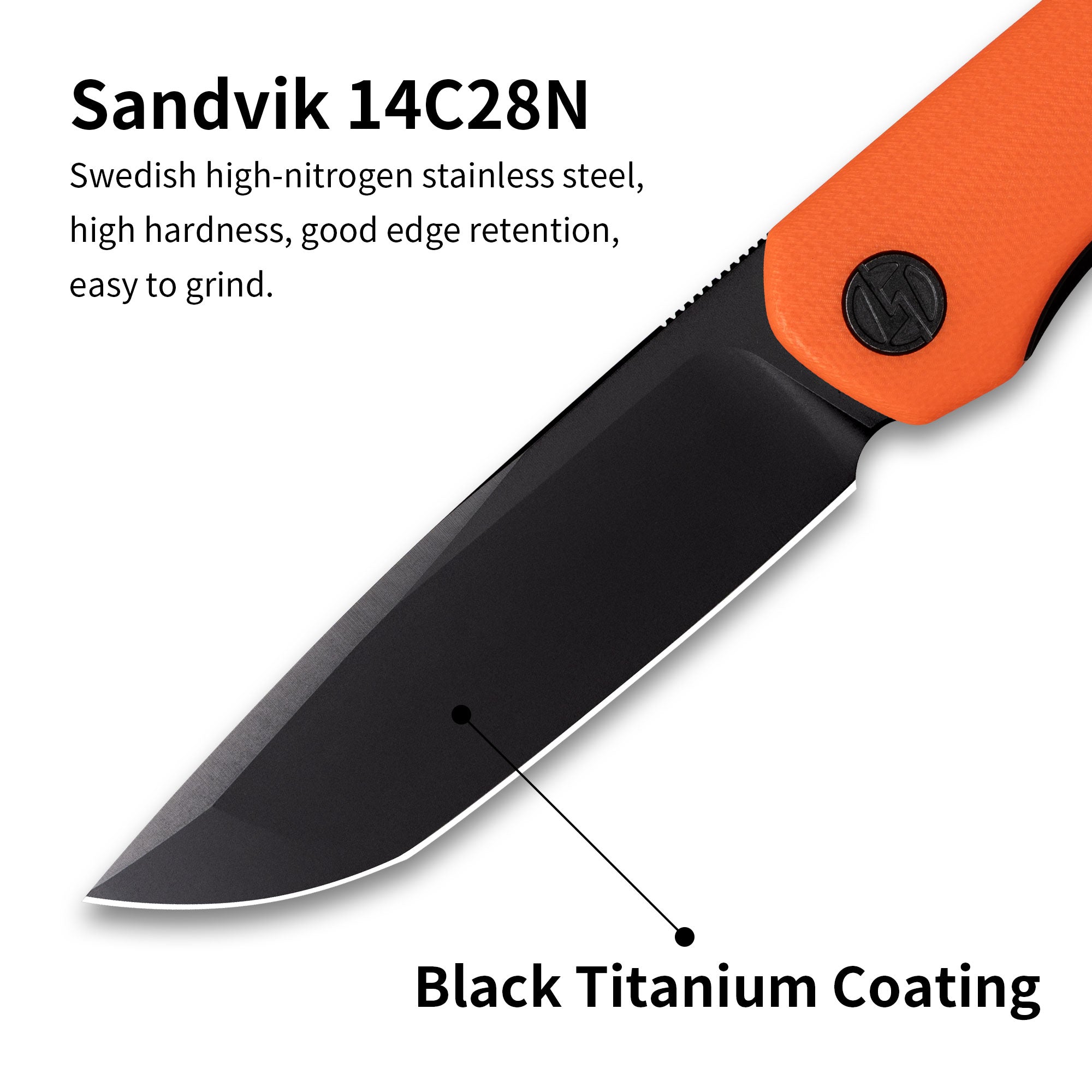 Stealth G047（3.07'' +14C28N +G10）Liner Lock-Front Flipper