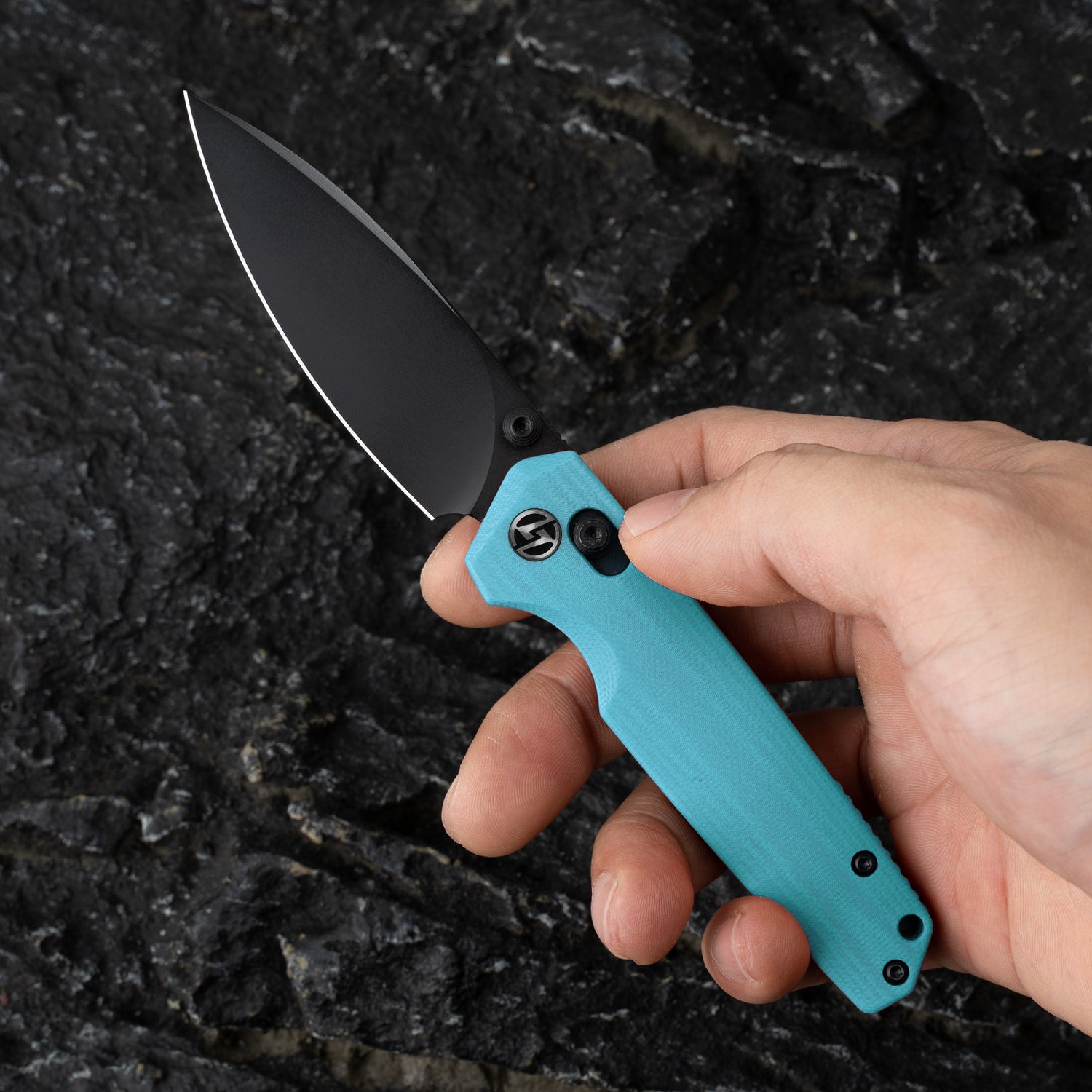 G053 Pocket Knife 3'' 14C28N Blade+G10 Handle- Crossbar Lock-Thumb stud