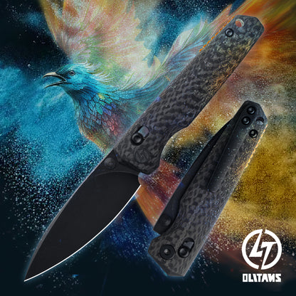 OLITANS- Crossbar lock (2.6" M390 Blade & Carbon Fiber Handle) C045