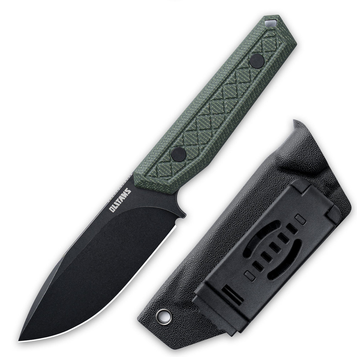 Fixed Blade Knife 3.62'' 9Cr18Mov BLADE+G10/Micarta HANDLE- G043