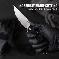 Maximus Pocket Knife Liner Lock(3.5"-D2 Blade-G10 Handle)-G066