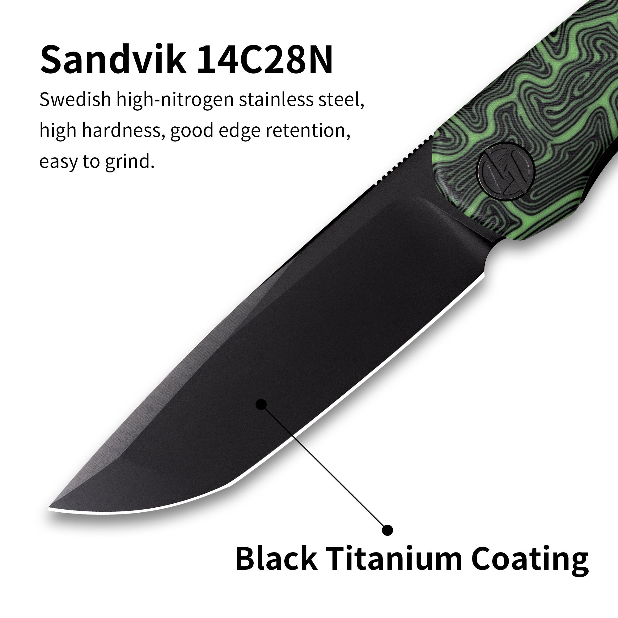 Stealth G047（3.07'' +14C28N +G10）Liner Lock-Front Flipper