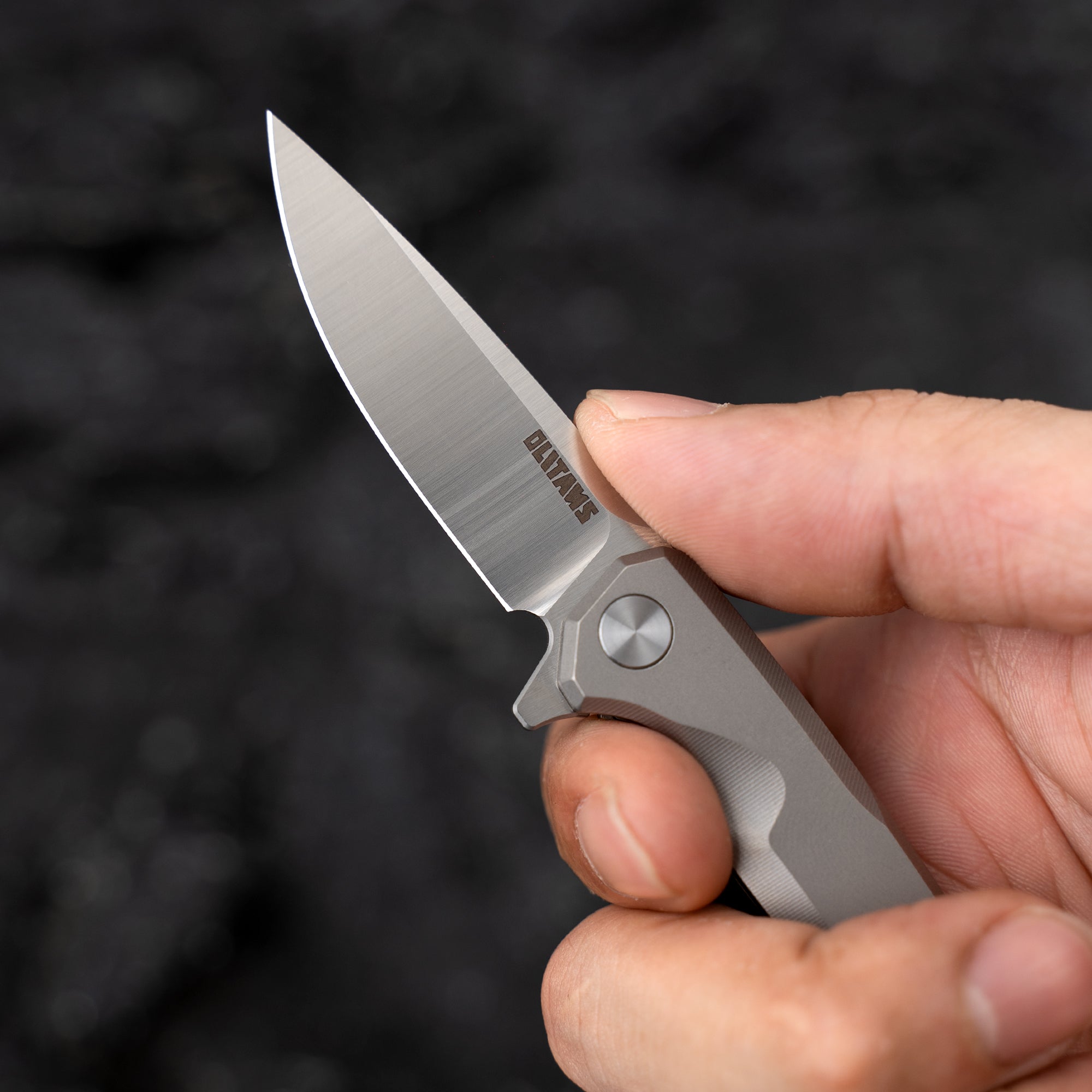 Mini Knife 2.16'' 14C28N Blade + Titanium Handle - Frame Lock - Flipper - T019