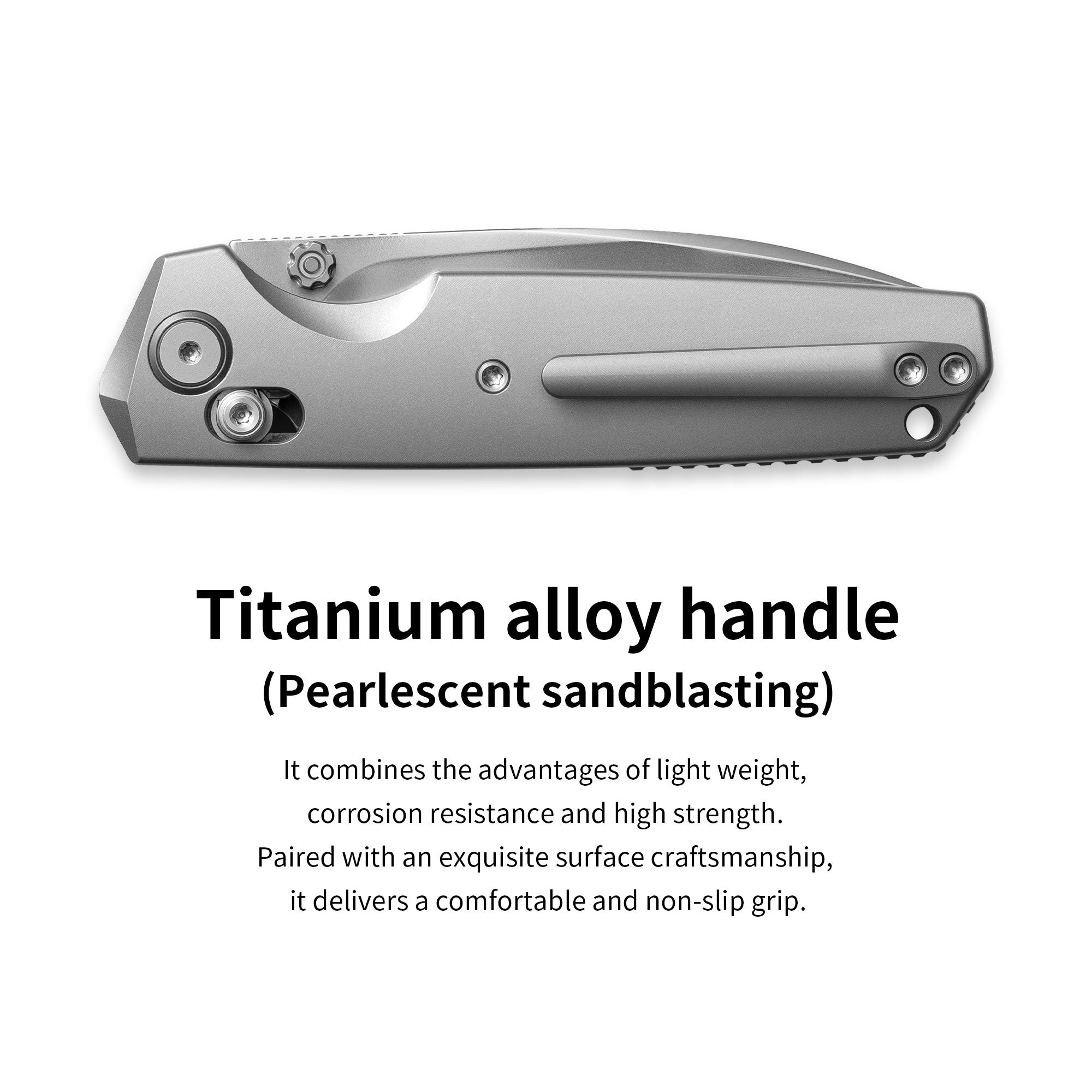 Ti-Aero T075 Folding Knife –（3.23"+Bohler M390 +Titanium）- OLITANS