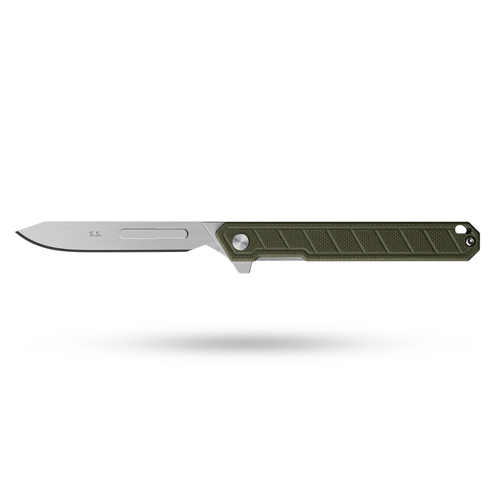 G046 Mecha Folding Sacalpel Knife G10 handle suitable for #24 & #60 Blade