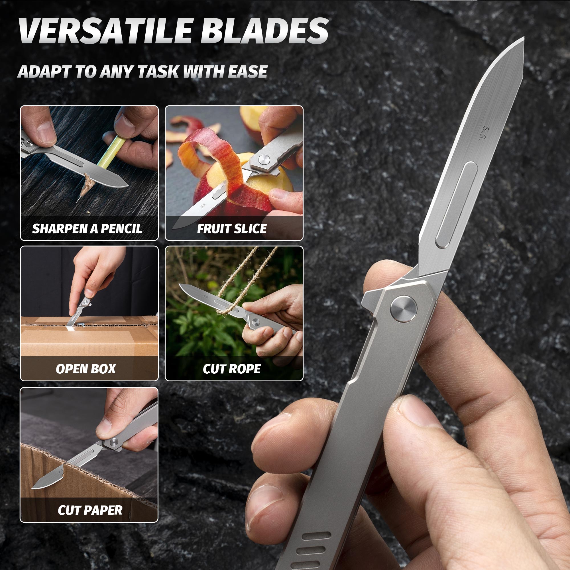 T029 Precision Folding Utility Knife – Compact EDC with Replaceable Blade