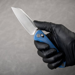 King Penguin G062 Folding Knife （3.35''+14C28N+Micarta Handle）-Crossbar Lock-Thumb Stud-Olitans