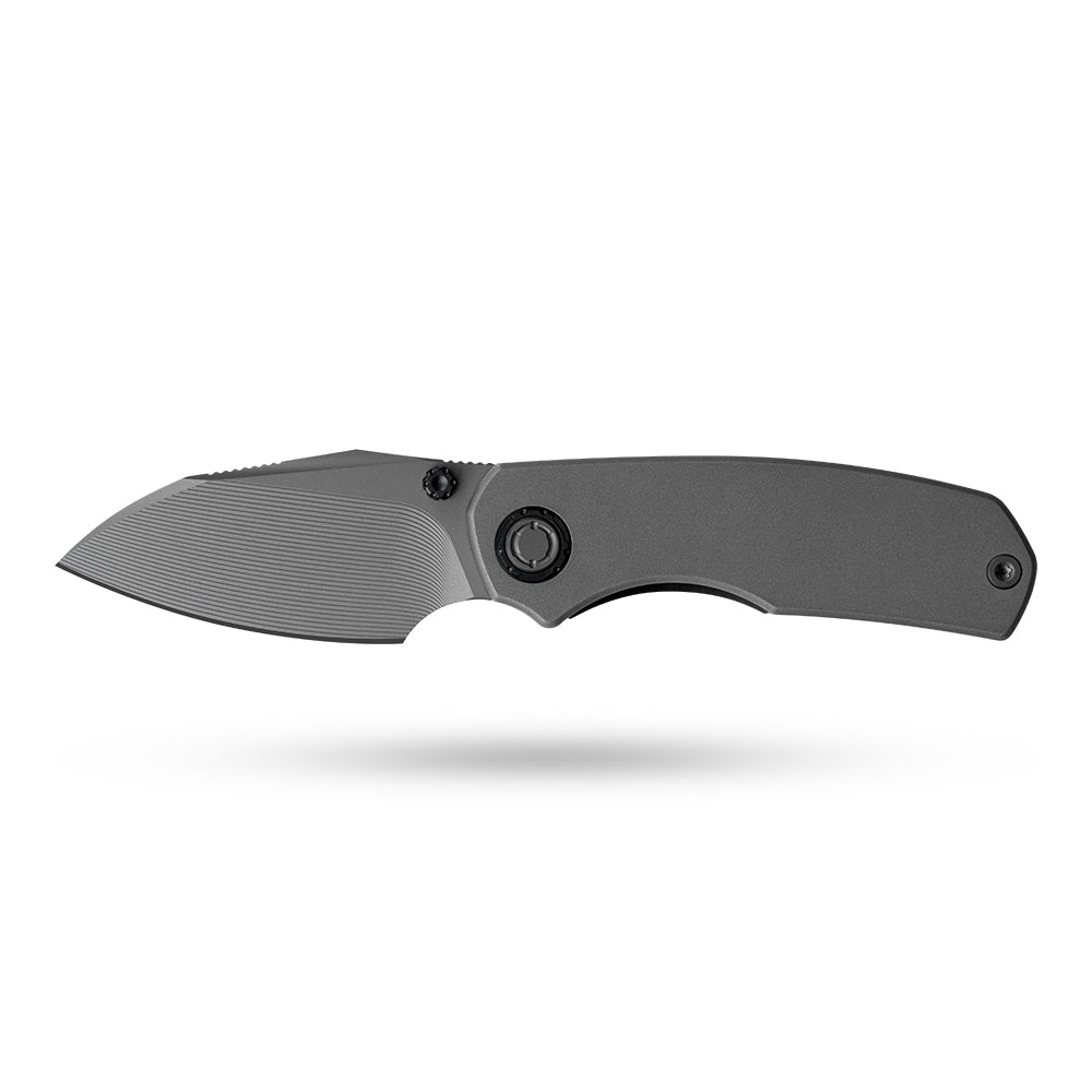 Mini Ti-Mastiff T074（ 2.36'' + Bohler M390 +Step milled+Titanium ）Folding Knife