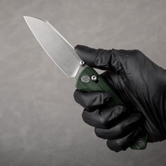 King Penguin G062 Folding Knife （3.35''+14C28N+Micarta Handle）-Crossbar Lock-Thumb Stud-Olitans