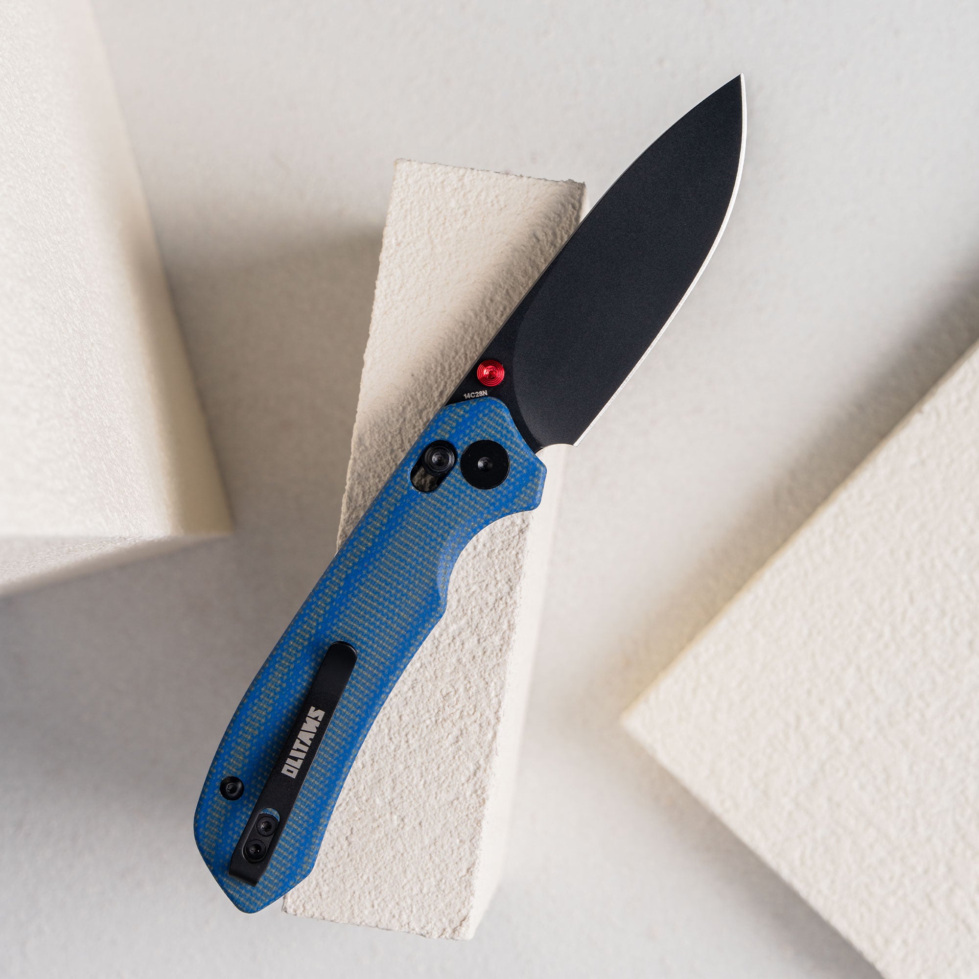 Pureline G031 （3.3"+14C28N+Micarta ）Axis lock-thumb stud