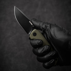 G061 Folding Knife ( 2.91''+D2+G10 )- Liner LOCK-THUMB STUD-OLITANS