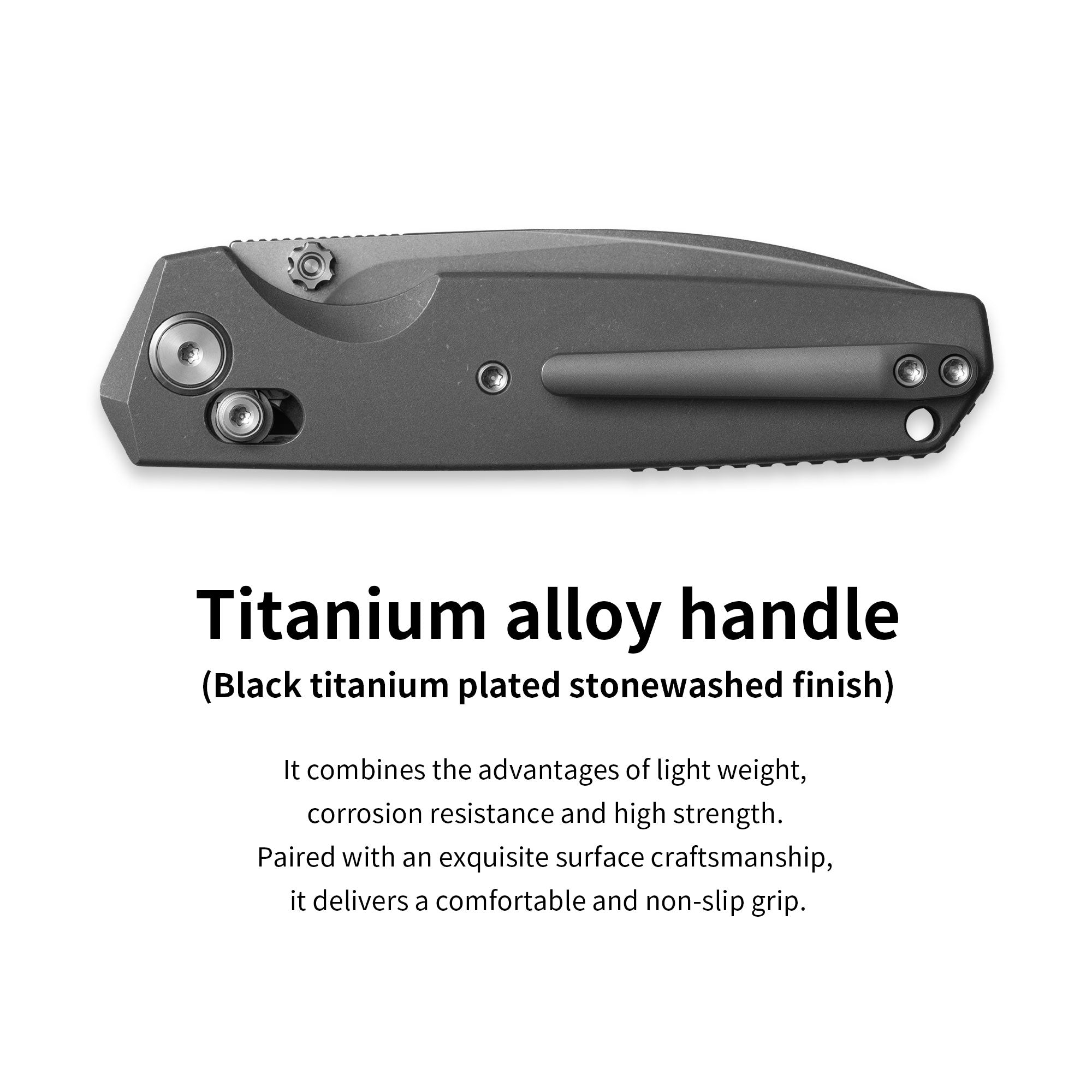 Ti-Aero T075 Folding Knife –（3.23"+Bohler M390 +Titanium）- OLITANS