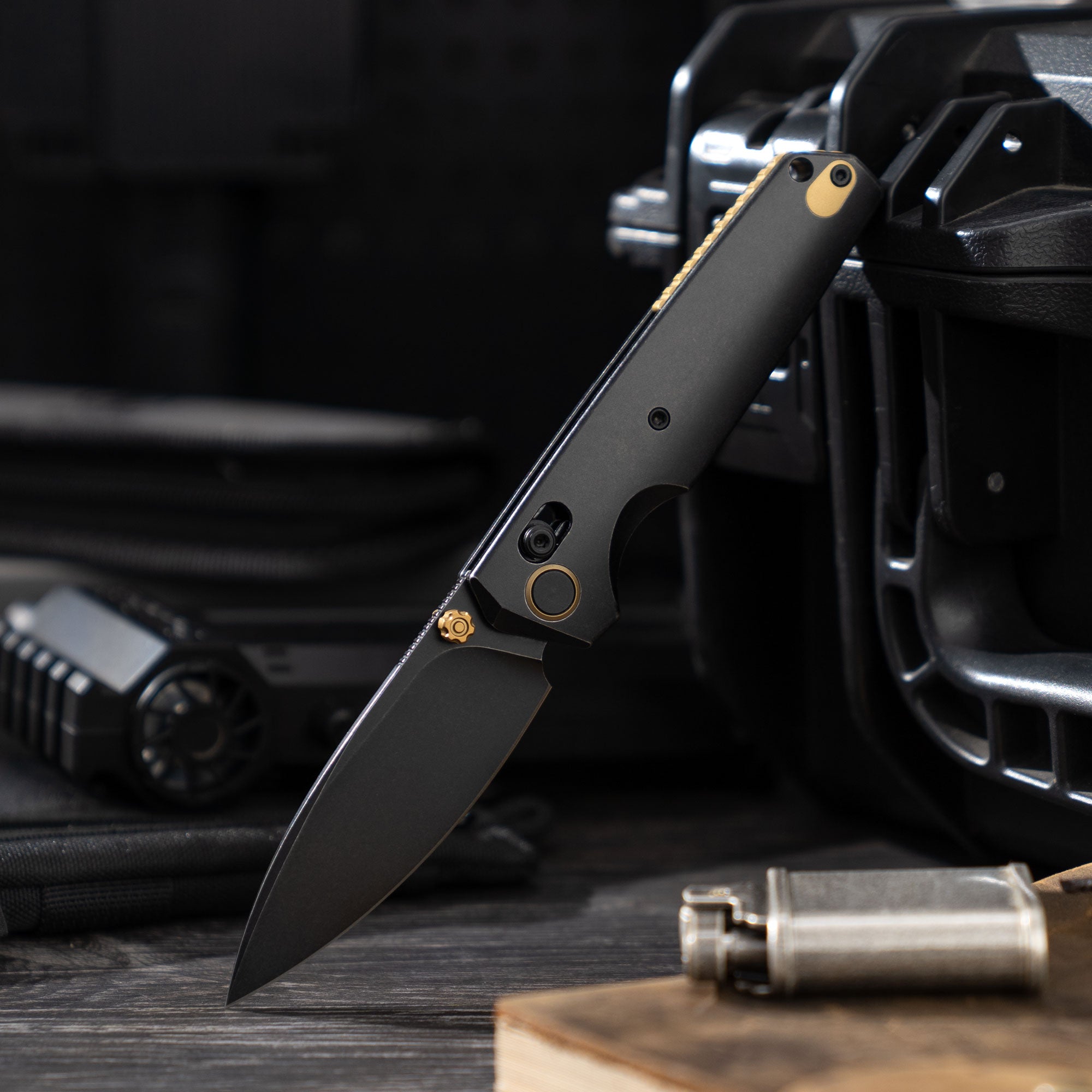 Ti-Aero T075 Folding Knife –（3.23"+Bohler M390 +Titanium）- OLITANS