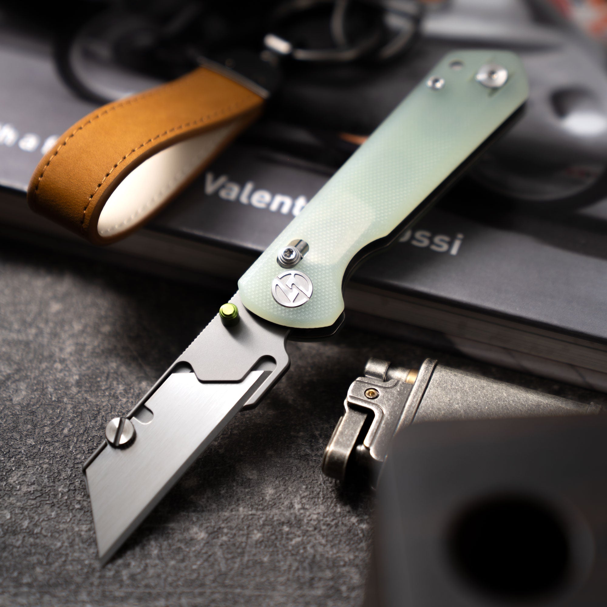 Adélie Penguins G076 Utility Knife (2.68"+SK5 Blade+G10）Blade x10