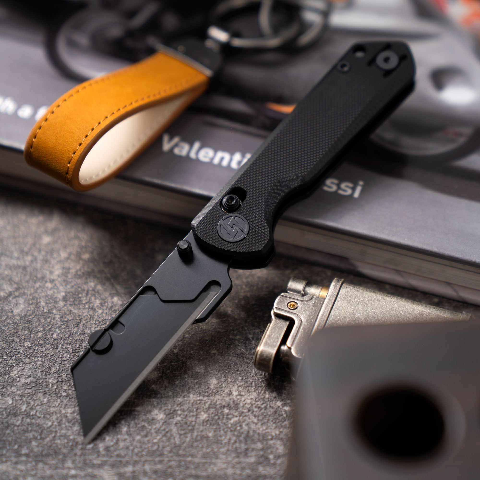 Adélie Penguins G076 Utility Knife (2.68"+SK5 Blade+G10）Blade x10