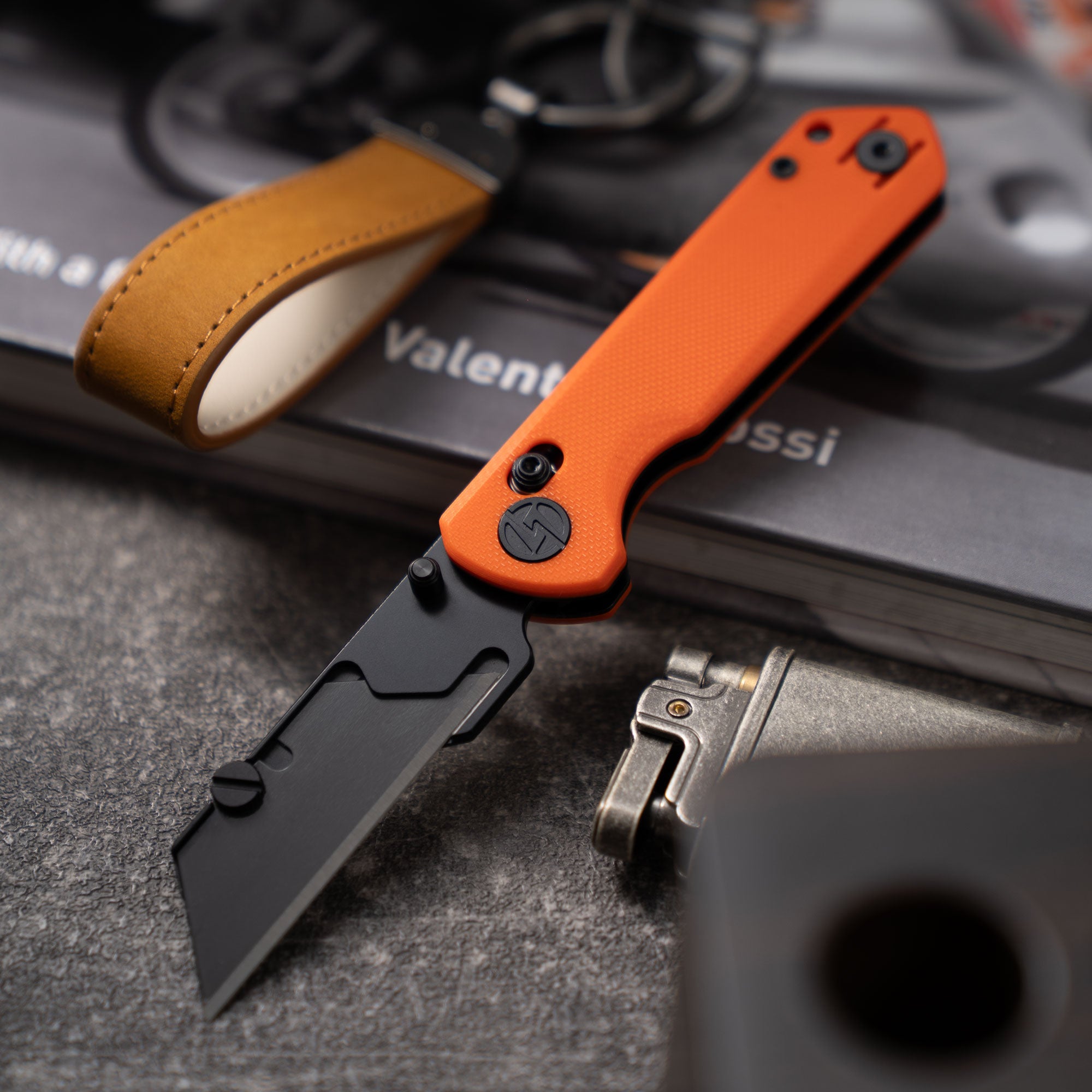 Adélie Penguins G076 Utility Knife (2.68"+SK5 Blade+G10）Blade x10