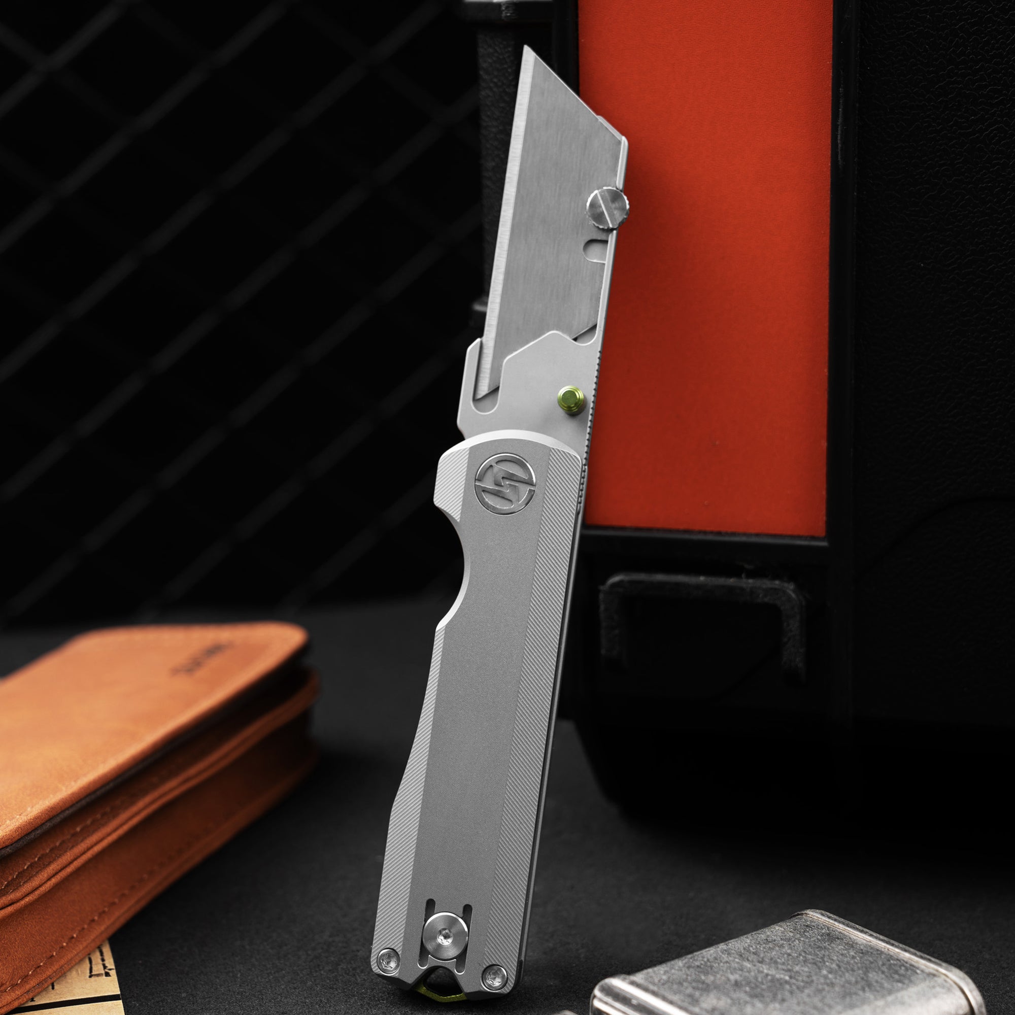 Ti NOVA Utility Knife (2.68"+SK5 Blade+Titanium）Blade x10