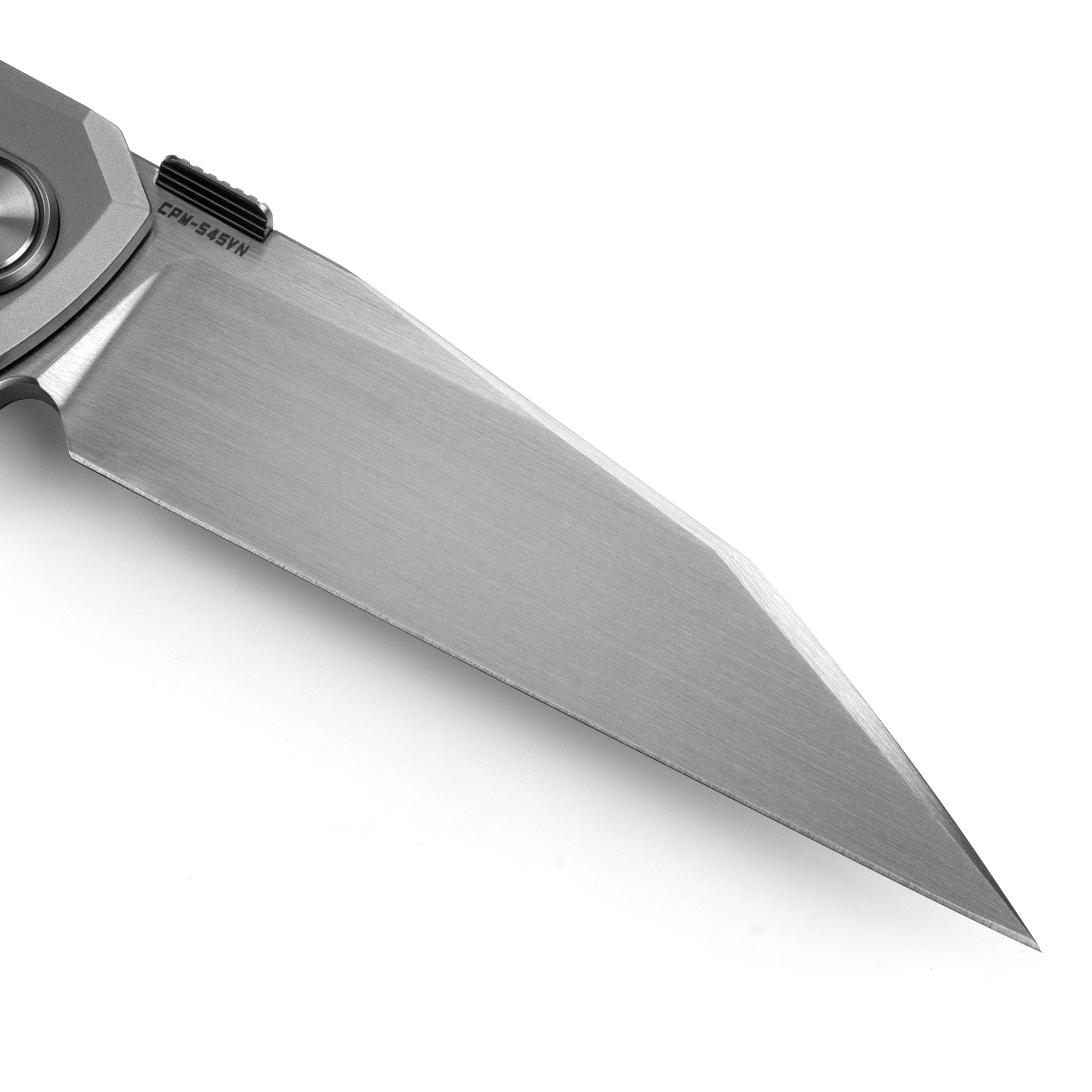 Hoopoe T082（3.42"+S45VN + Silver Titanium）- Horizontal Hand Satin