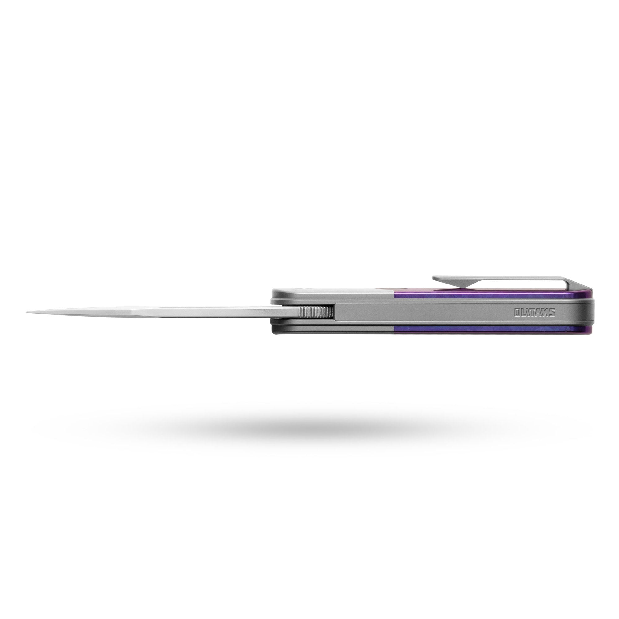 Rocket XL T081 (3.07''+M390+Purple Crystallized Titanium)-Liner Lock-Front Flipper