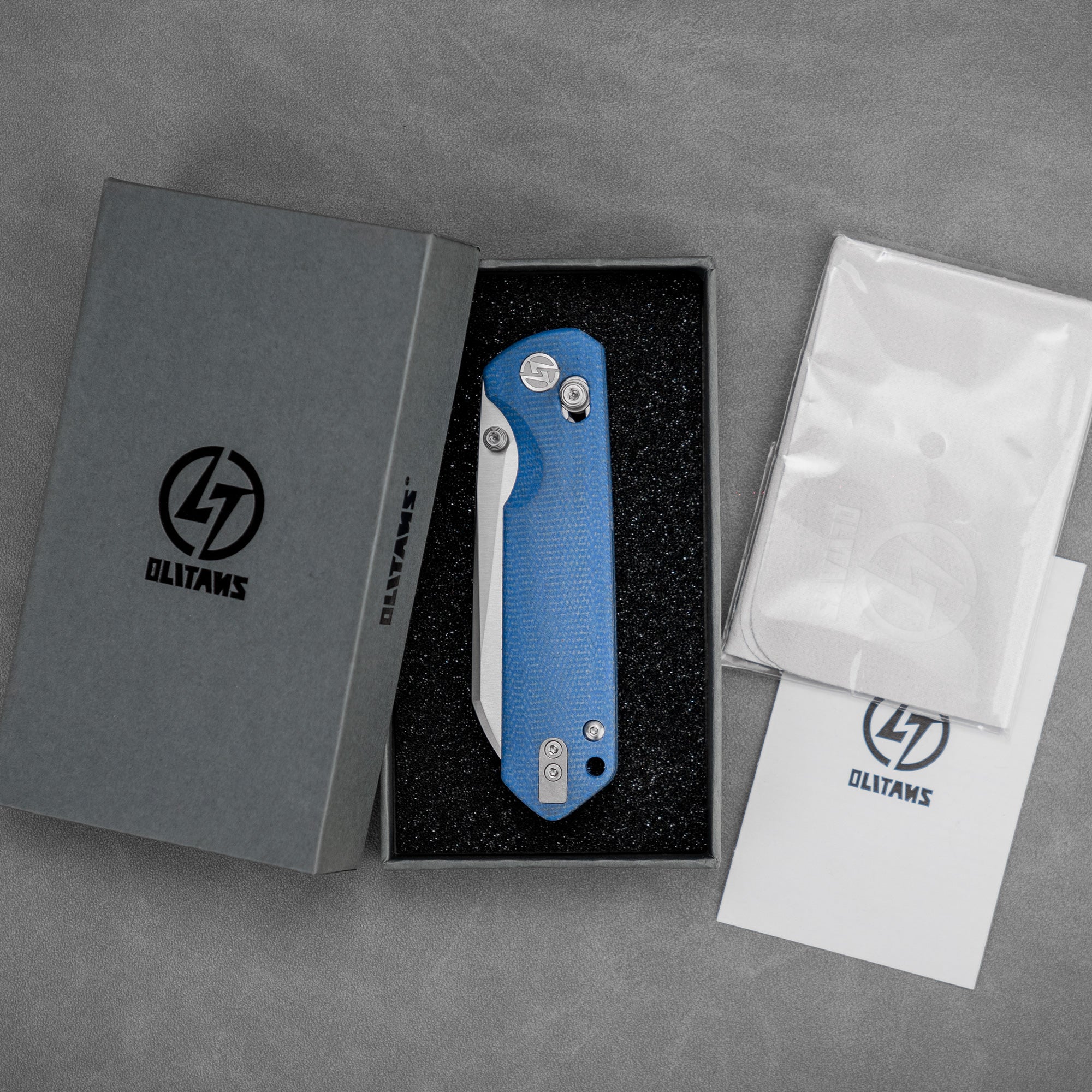 King Penguin G062 Folding Knife （3.35''+14C28N+Micarta Handle）-Crossbar Lock-Thumb Stud-Olitans