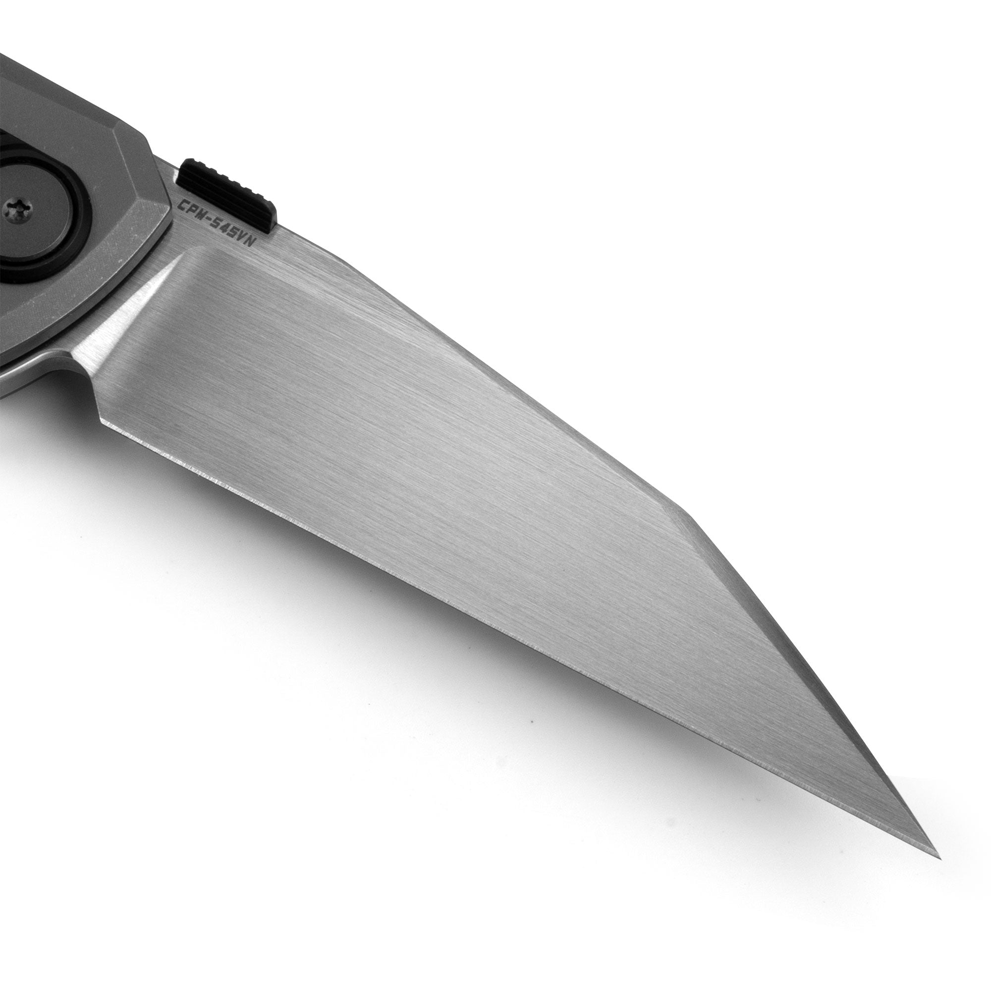 Hoopoe T082（3.42"+S45VN + Stonewash Titanium）- Horizontal Hand Satin
